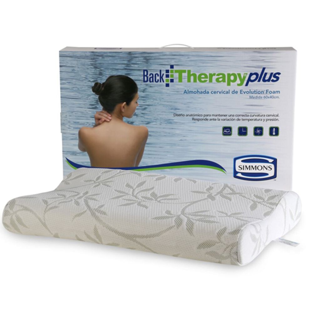 Almohada Simmons BackTherapy PLUS 60x40 - Simmons Store